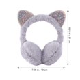thumbnail image 2 of Orejeras con purpurina y lentejuelas, calentador de orejas en forma de oreja de gato, cubierta para gatito, disfraz de fantasía, diadema, 2 of 6