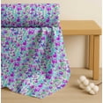 thumbnail image 4 of Soimoi Cotton Cambric Fabric Flower Watercolor Print Fabric by The Yard 56 Inch Wide, 4 of 7