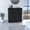 Black, variant on Depot E-Shop DE-MLM8989 17 x 7 in. Nashville Corner Bar Cabinet Unit with Wine Glass Rack & Lower Cabinet, Macadamia