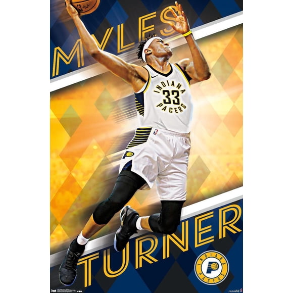 NBA Indiana Pacers - Myles Turner 17 Wall Poster, 22.375" x 34"