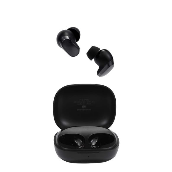 Audífonos Inalámbricos Bluetooth STF Cherry TWS con ENC, 36h de Batería, Micrófono Dual, IPX4 Resistentes al Agua, Estuche de Carga USB-C, color negro