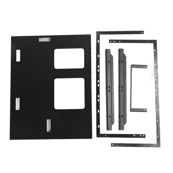 ATX Open Chassis Case Rack, Steel Plate Stackable Gaming PC Case Open Frame DIY Assembled Powerful Cooling for MATX ITX