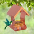 thumbnail image 4 of LiMimmuu Bird Feeder House Sturdy Bird Feeder House-Shaped Bird Feeder Large Capacity House-Shaped Hanging Bird Feeder Railing Design Hummingbird Food Feeder for Outdoor Garden, 4 of 6