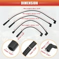 thumbnail image 3 of Unique Bargains Car Spark Plug Coil Wires 7mm Fit for Toyota 4Runner Pickup L4 2.4L 1989-1992 No.9091921431 - Pack of 5, 3 of 7