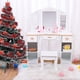 thumbnail image 2 of Yeshouse Juego de Tocador y Silla para Niña, Tocador de Maquillaje de Madera para Niños con Luces, Espejo, Cajonera y Taburete, Blanco, 2 of 8