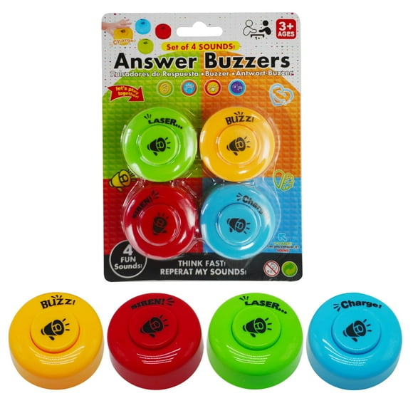 Set de 4 minizumbadores de respuestas Gelabur para juegos de preguntas y respuestas