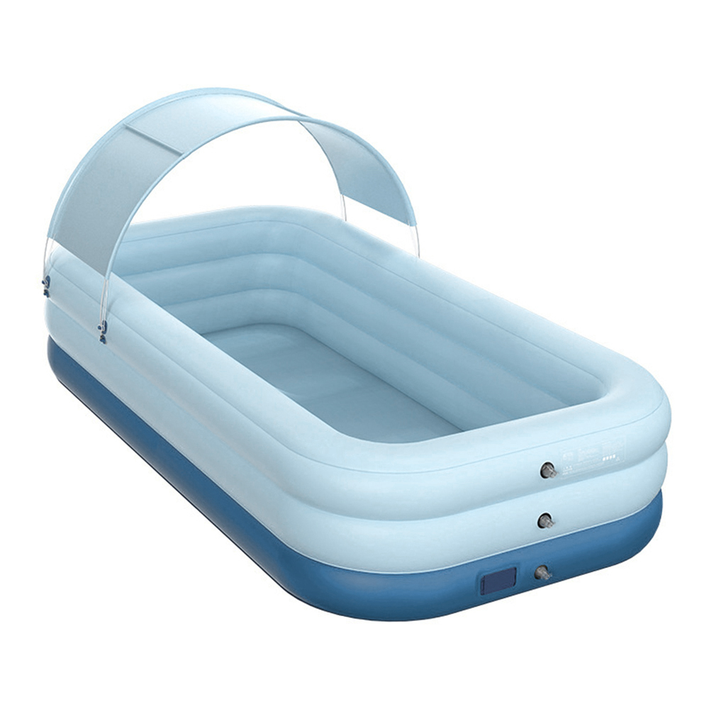 walmeck Auto Inflation Swimming Pool Sun Resistant Inflatable Pool ...