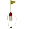 thumbnail image 1 of KUFA Sports Crab Trap Float with PVC Flag Pole, Red/White, 48-Inch, 1 of 1
