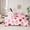 Red Pink, variant on Manfei Kawaii Panda Child Twin Bedding Sets 7-Piece, Pink Stripes Geometric Bedding Comforter Set, Cute Cartoon Animal Reversible Sheet Sets, Super Cozy Room Decor