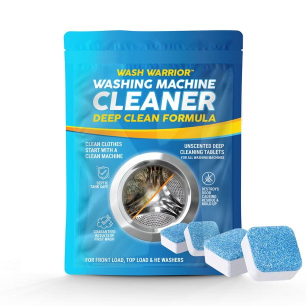 Wash Warrior Washing Machine Cleaner, Deep Cleaning tablet Washer