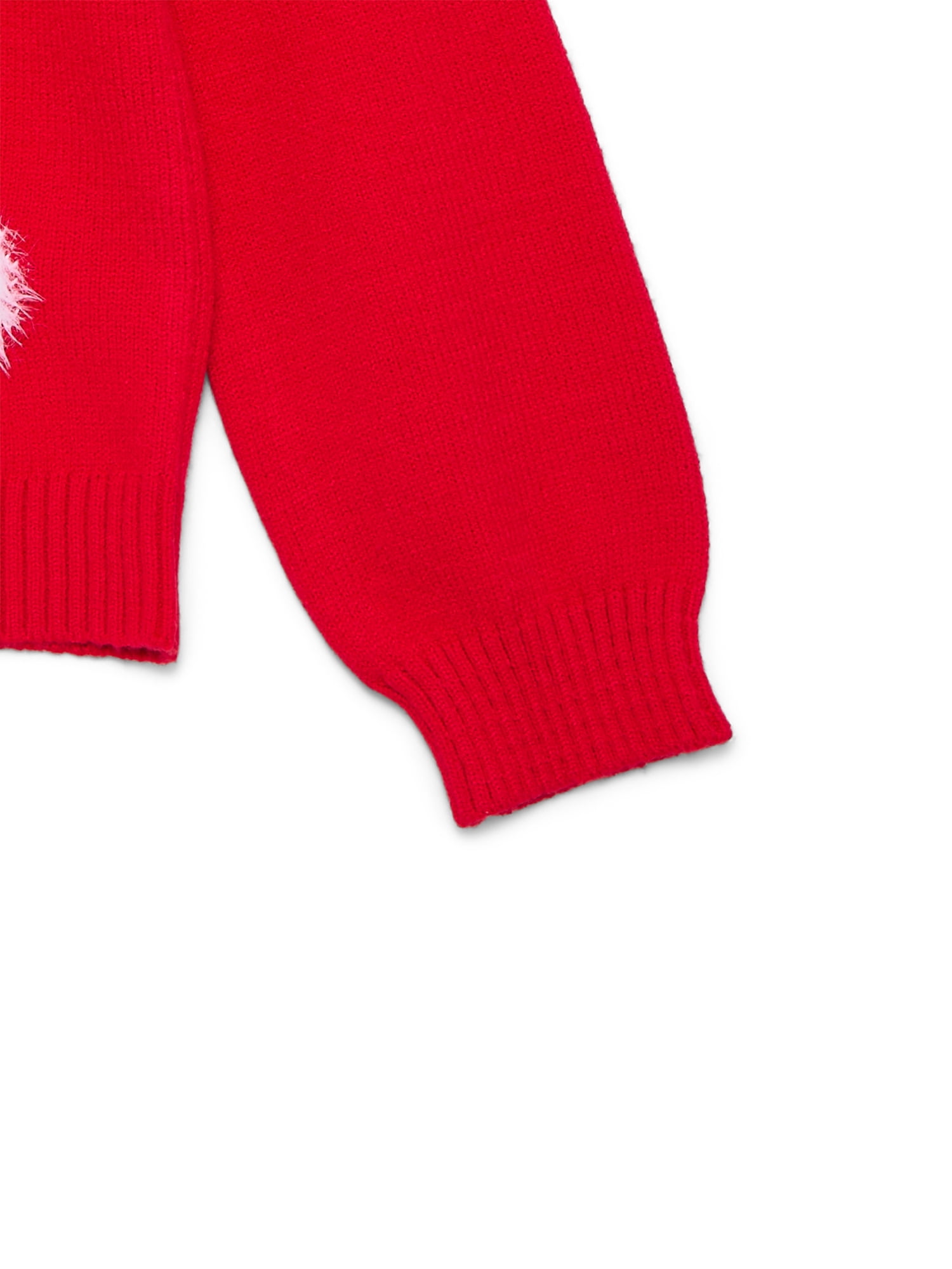 Holiday Time Girls Long Sleeve Christmas Sweater, Sizes 4-18 & Plus