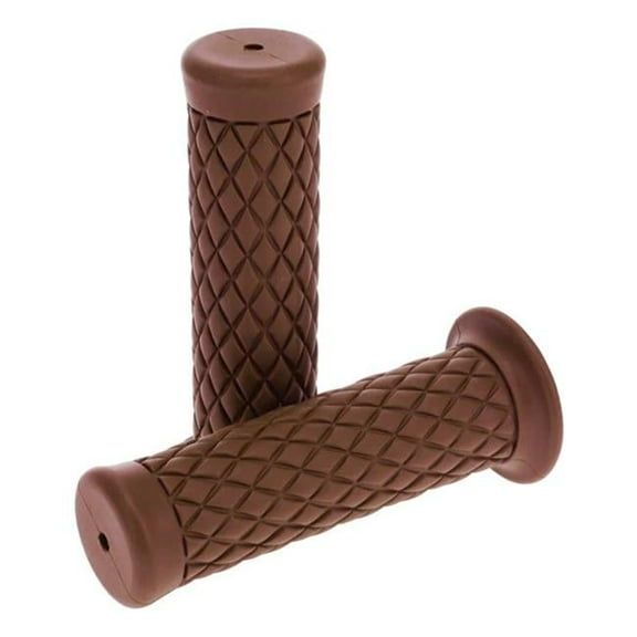 Bikers Choice 1 Inch Brown Quilted PowerSports Handlebar Grip (Part #485802)