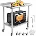 thumbnail image 3 of GarveeTech Stainless Steel Prep Table, 24x30 Inch NSF Commercial Work Table with Adjustable Undershelf for Kitchen Restaurant, 3 of 4