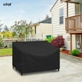 thumbnail image 7 of Adiqo Outdoor Sofa Cover, Waterproof Outdoor Loveseat Cover, Patio Bench Cover for 2-Seater for Patio Furnitures, 54"W x 37"D x 35"H, Black, 7 of 7