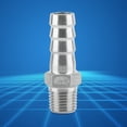 thumbnail image 2 of Stainless Steel Male Thread Pipe Fitting Barb Hose Tail Connector (1/4x12mm), 2 of 3