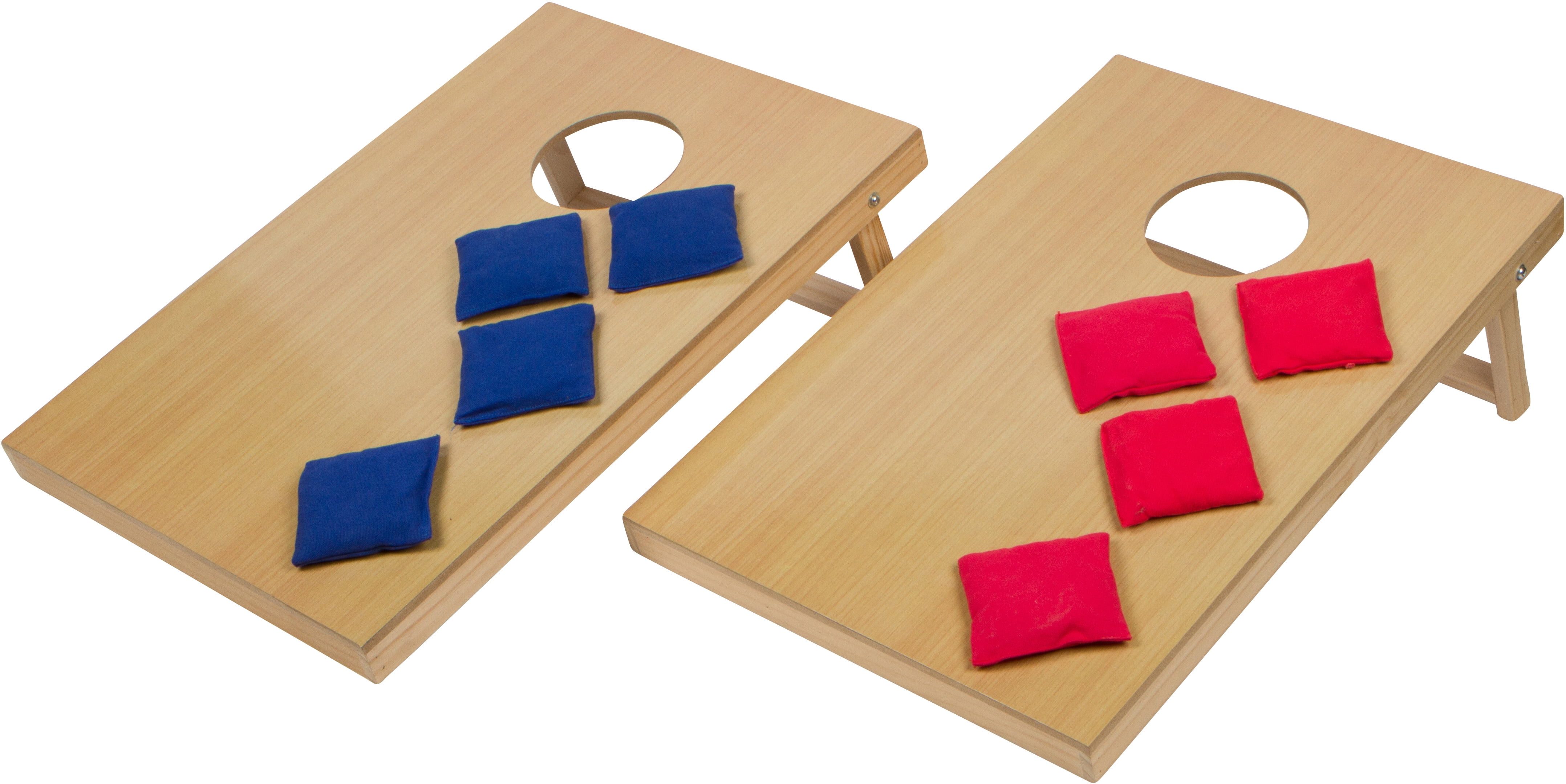 16 Pine Tabletop Bean Bag Toss Game By Trademark Innovations Walmart
