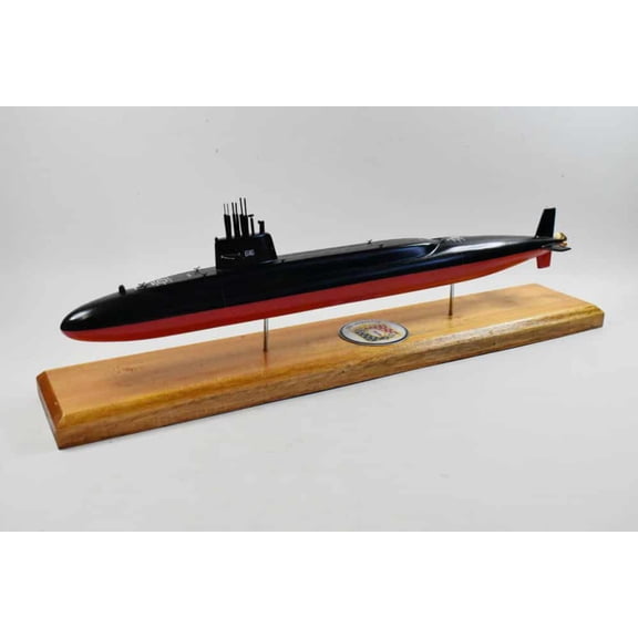 USS Lafayette SSBN-616 Submarine Model,Navy,Scale Model,Mahogany,20 inch,Lafayette Class