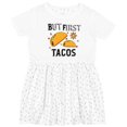 thumbnail image 3 of Inktastic But First Tacos Girls Toddler Dress, 3 of 5