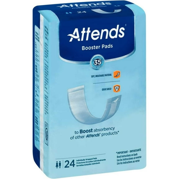 Attends Booster Pads, Incontinence Insert Pads, 192 Count