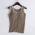 thumbnail image 4 of Jxximdong Tank Top for Women Women's Fashionable Casual Padded Tank Top Without Wire Bra Cup Integrated Tank Top Suspenders Spring Tops for Women, 4 of 8