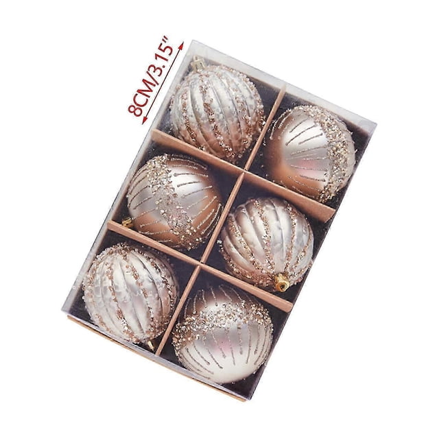 christmas tree Christmas Decorations Christmas Painted Ball Hanging Decoration Holiday Dress Up Gift Box Painted Ball Scene Arrangement Props Hangings