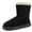 Black, variant on BERANMEY Suede Faux Fur Mid-Calf Boots For Womens Classic Winter Boots Rubber Sole Women's Boots