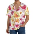 thumbnail image 2 of Disketp Men's Hawaiian Watermelon Print Shirts Button Down Holiday Beach Shirts-XX-Large, 2 of 5