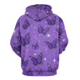 thumbnail image 3 of Dreamy Purple Butterfly Pattern (62)-1 3D Print Hoodie Men Women Autumn Thin Pullover Sweatshirt Vintage Streetwear Tops, 3 of 6