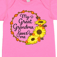 thumbnail image 4 of Inktastic My Great Grandma Loves Me with Sunflower Wreath Boys or Girls Baby Bodysuit, 4 of 5