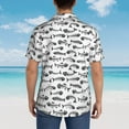 thumbnail image 6 of Balery Fish Bones Print Men's Hawaiian Shirts Short Sleeve Beach Shirt Relaxed Fit Vacation Button Down Shirts-Medium, 6 of 9
