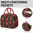 thumbnail image 6 of Lunch Bag Lunch Box for Women Reusable Insulated Lunch Bags,Water-Resistant Straberry Cooler Lunch Tote Bag, Large Capacity for Work Travel Picnic, 6 of 6