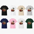 thumbnail image 4 of Cherry Leopard Print Graphic T-Shirt, Unisex Classic Fit Casual Tee, 4 of 9