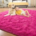 thumbnail image 5 of TWINNIS Shag Area Rug,9'x12'Soft Fluffy Area Rugs for Living Room Bedroom Kids Room Carpet,Hot Pink, 5 of 7