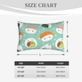 thumbnail image 6 of Balery Kawaii Sushi Bedding Queen Pillow Cases - Envelope Closure - Soft Brushed Microfiber Fabric - Shrinkage and Fade Resistant Pillow Cases-14"x20", 6 of 9