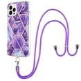 thumbnail image 2 of Case for Samsung A14 4G Anti-Fingerprint Skid Resistant Shockproof Protective Marble Pattern Phone Cover with Adjustable Detachable Nylon Phone Lanyard, 2 of 6