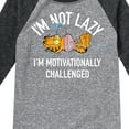 thumbnail image 3 of Garfield - Not Lazy - Toddler And Youth Raglan Graphic T-Shirt, 3 of 5