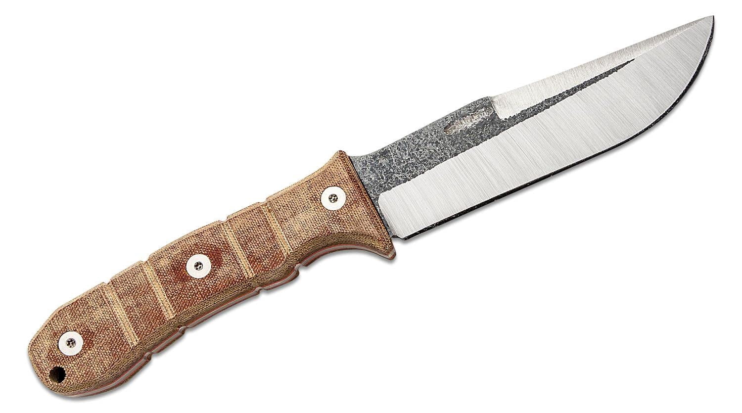 Condor Tool & Knife Tactical P.A.S.S. Chute Knife, Classic finish Flat Grind w/Second Bevel Edge, Micarta� Handle & Hand Crafted Welted Leather Sheath