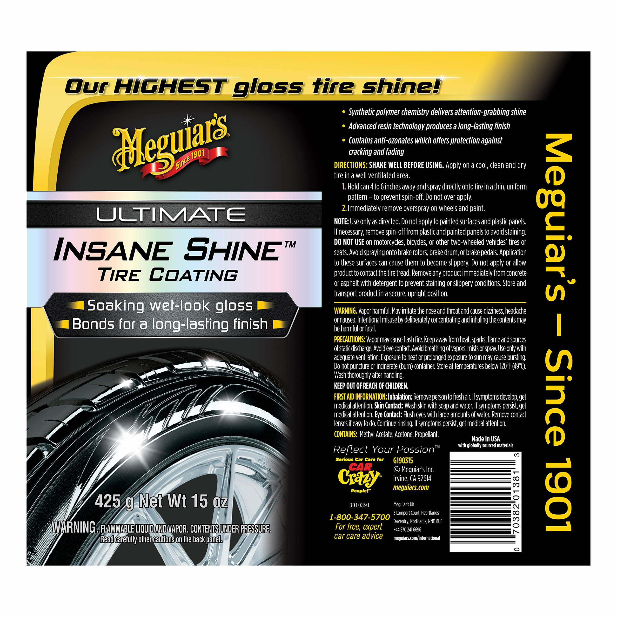 Meguiars G13115 NXT Generation Insane Shine Tire Coating 15 oz