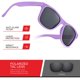 thumbnail image 4 of Gafas de sol polarizadas retro rebobinadas para hombres y mujeres - Gafas de sol clásicas con protección UV, 4 of 7