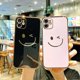 thumbnail image 3 of UBIUO Cute iPhone 11 Case Sparkle,Luxury Plating Smile Face Soft TPU case for Women Camera Lens Package Black Girly Case Compatible with iPhone 11-6.1, 3 of 4