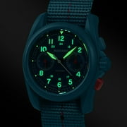 BODERRY Mens Field Watches Titanium Mechanical Chronograph Top Brand Wristwatch 100M Waterproof Clock Military Watch for Men