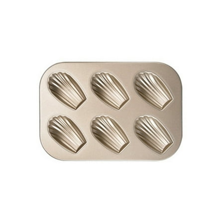 

Mini Madeleine mold cake pan 6 cavity non-stick oval scallop Cookie Baking pan