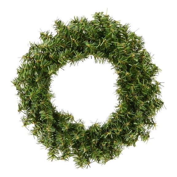 Pemberly Row 6" Mini Pine Artificial Christmas Wreaths in Green (Set of 6)