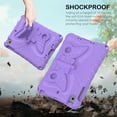 thumbnail image 6 of Dteck Kids Case for iPad mini 5/mini 4/mini 3/mini 2/mini 1 7.9-inch,Cute Butterfly EVA Case Kickstand Lightweight Cover with Shoulder Strap for iPad mini 2019/2015/2014/2013/2012,Lightpurple, 6 of 7