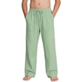 thumbnail image 4 of HAOTAGS Boys Girls Cargo Pants,Drawstring with Multiple Pockets Casual Summer Summer Pants Green 5 T, 4 of 8