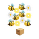 thumbnail image 1 of Kit De Globos De Abeja De Margarita 12 Piezas  Lab.G Amarillo, Negro, 1 of 5