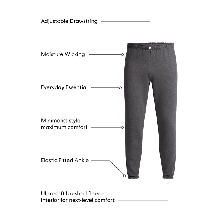 Athletic Works Men's Fleece Jogger Sweatpants photo 6