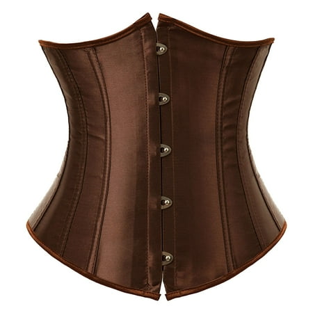 Pavied Corset Tops Tube Tops Outfit Plus Corsets Underwear Boned Women s Size Fashion Shapewear Shapeware Bustier Tops Underbust Corset Brown XS