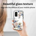 thumbnail image 6 of Allytech For Samsung Galaxy A13 5G Case with Diamond Ring Holder Girls Women Luxury Flower Pattern Glass Back Shockproof Silicone Case For Galaxy A13 5G Case, White flower bush, 6 of 7