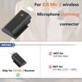 thumbnail image 2 of HBIHGHHONG para DJI MIC 2, adaptador de teléfono, receptor de micrófono inalámbrico para micrófono 2, adaptador Lightning, teléfono, PC, tableta, micrófono USB, accesorios, 2 of 7